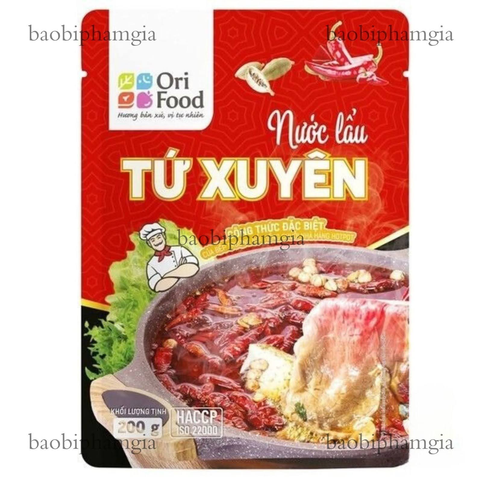 bao bì gói gia vị nấu ăn